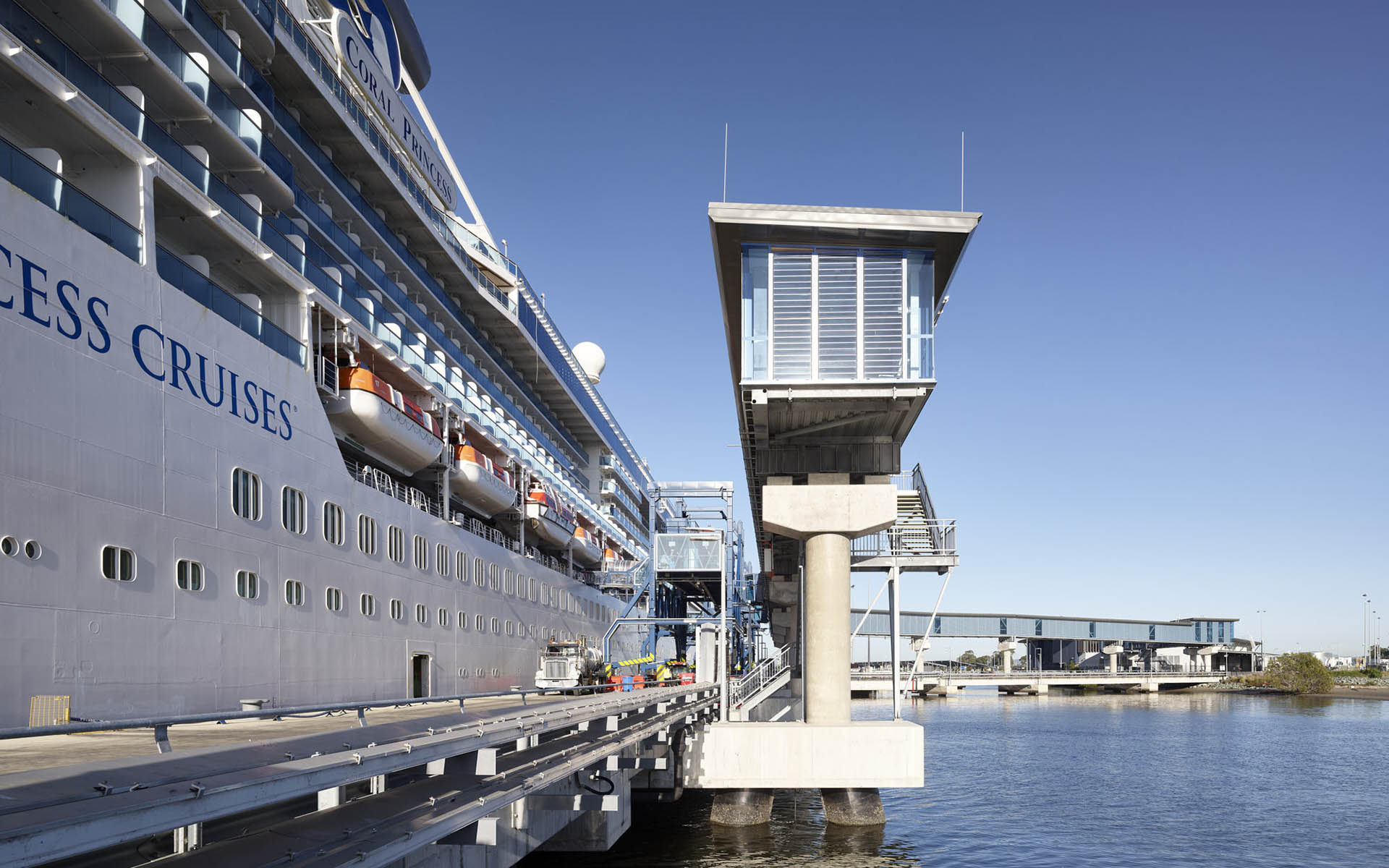 walkway and boat